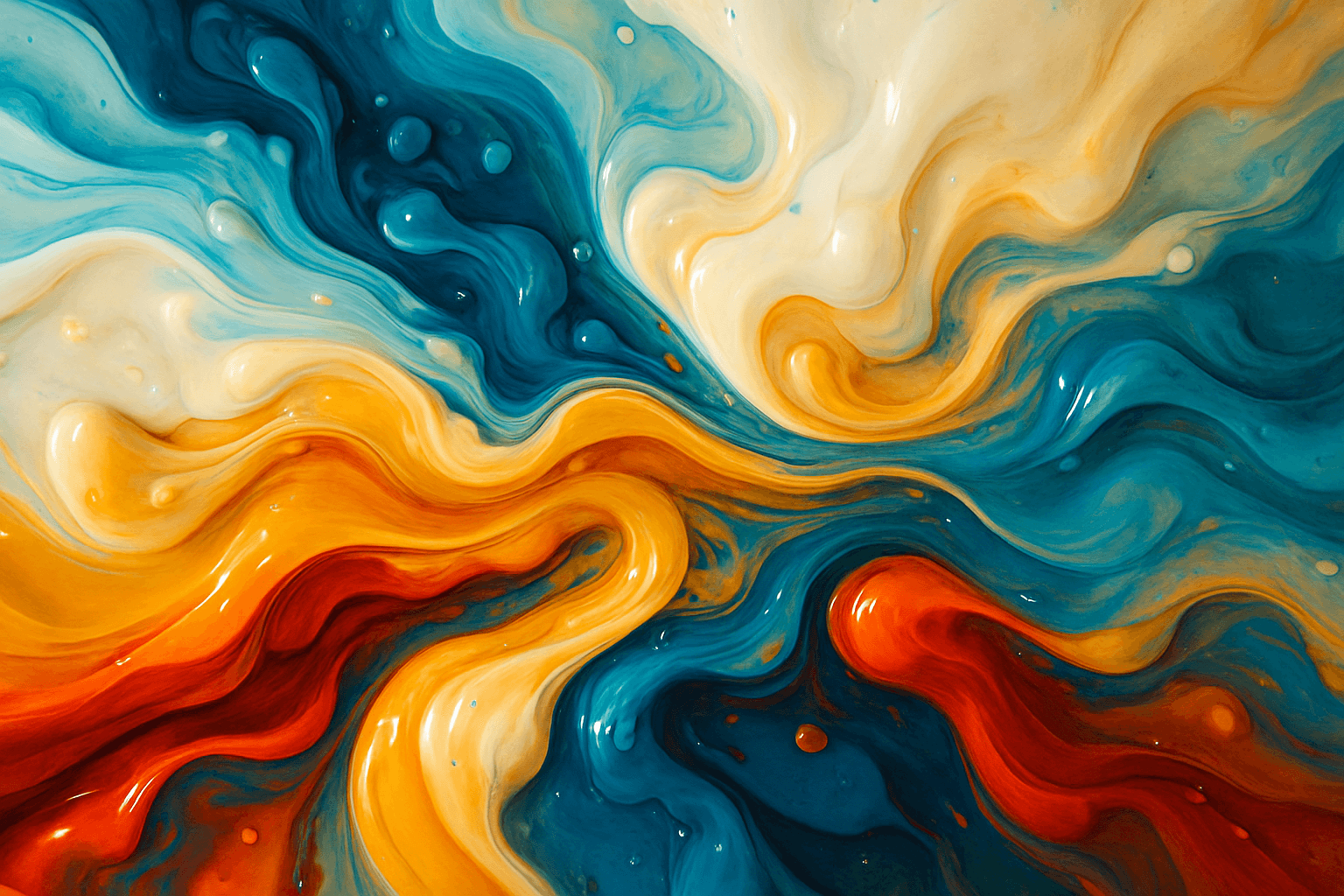Liquid representation of colors